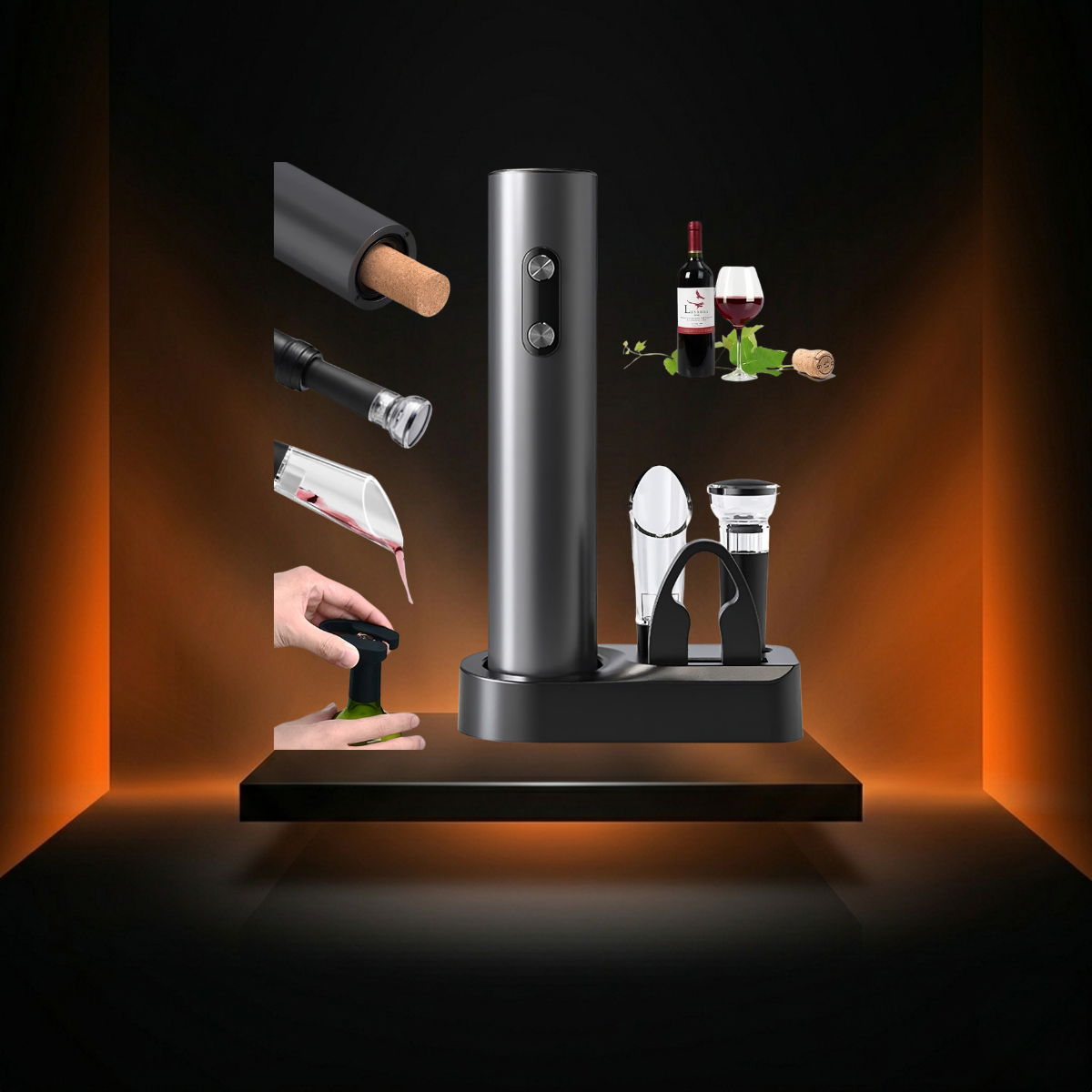 Electric Wine Opener Set
