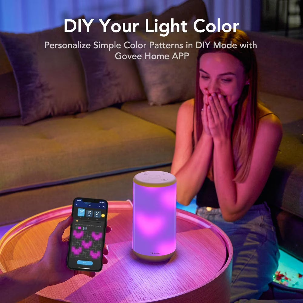 Aura Smart LED Desk Lamp, RGBIC, Dimmable, Corded Electric, 16 Million Light Colors