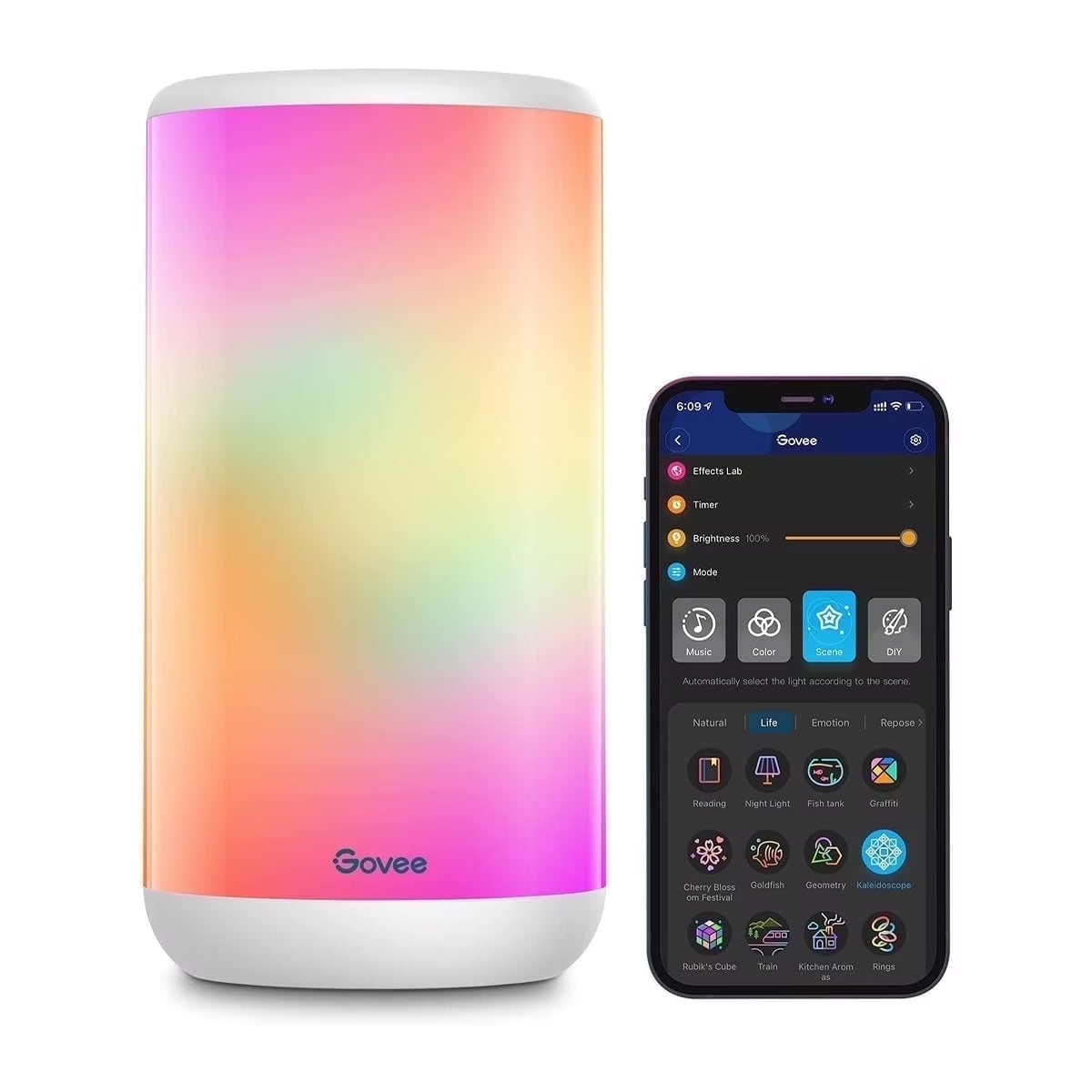 Aura Smart LED Desk Lamp, RGBIC, Dimmable, Corded Electric, 16 Million Light Colors
