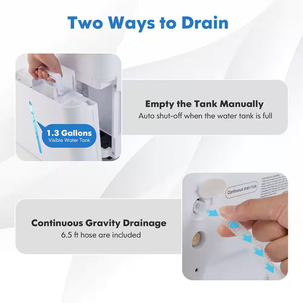 100-Pint Dehumidifier for Home & Basements W/Smart App& Alexa Control