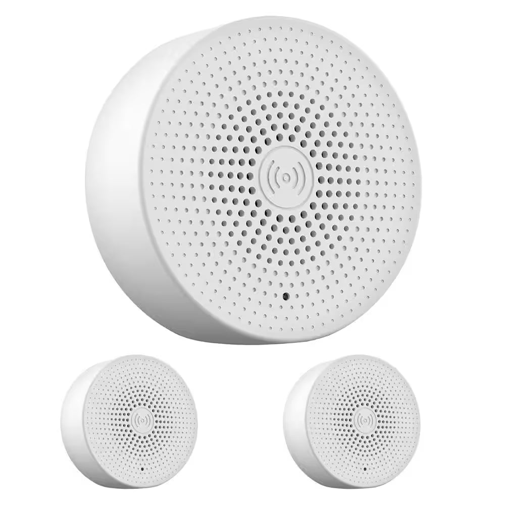 Usb-Powered Smart Home Wireless Chime for Smart Doorbell, No Hub Required (3-Pack)