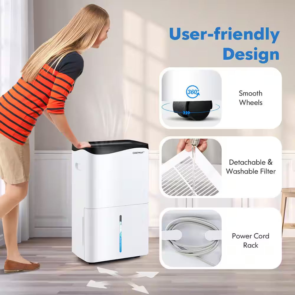 100-Pint Dehumidifier for Home & Basements W/Smart App& Alexa Control