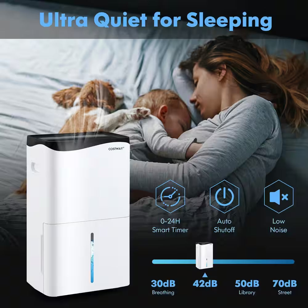 100-Pint Dehumidifier for Home & Basements W/Smart App& Alexa Control