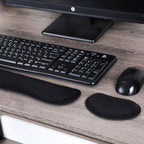 3 In. Black Memory Foam Ergonomic Keyboard and Mouse Wrist Rest Sets