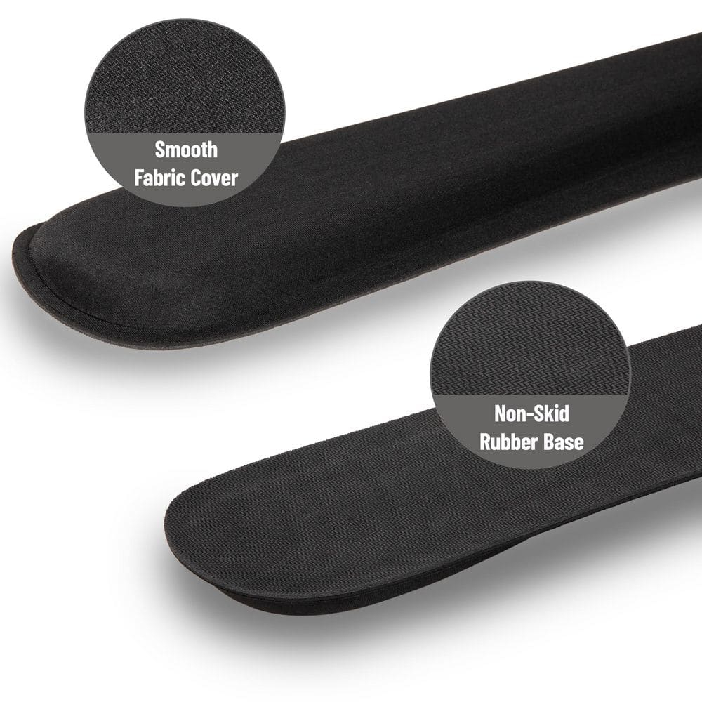 3 In. Black Memory Foam Ergonomic Keyboard and Mouse Wrist Rest Sets