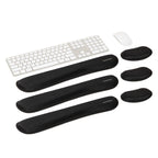 3 In. Black Memory Foam Ergonomic Keyboard and Mouse Wrist Rest Sets